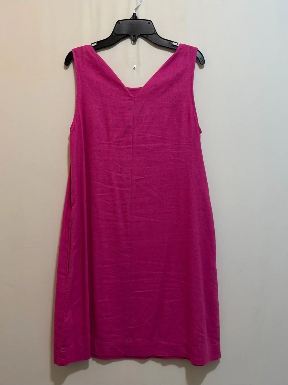 J. Crew Fuchsia Pink Sleeveless Midi Dress